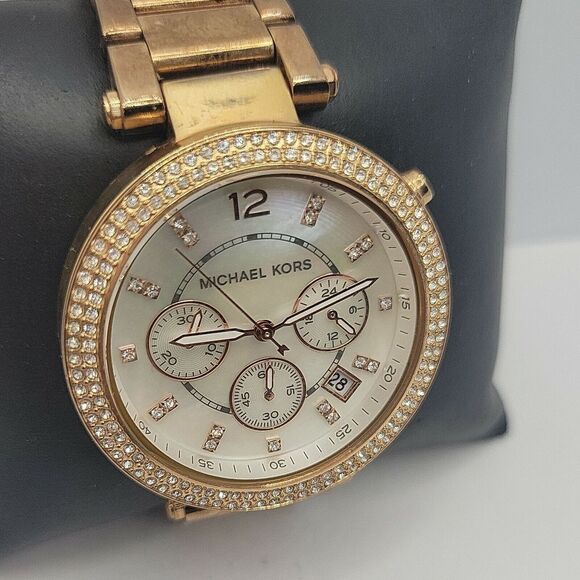 Michael Kors Parker MK5491 Womens Stainless Steel Analog Dial Quartz Watch BC641 - Picture 3 of 10